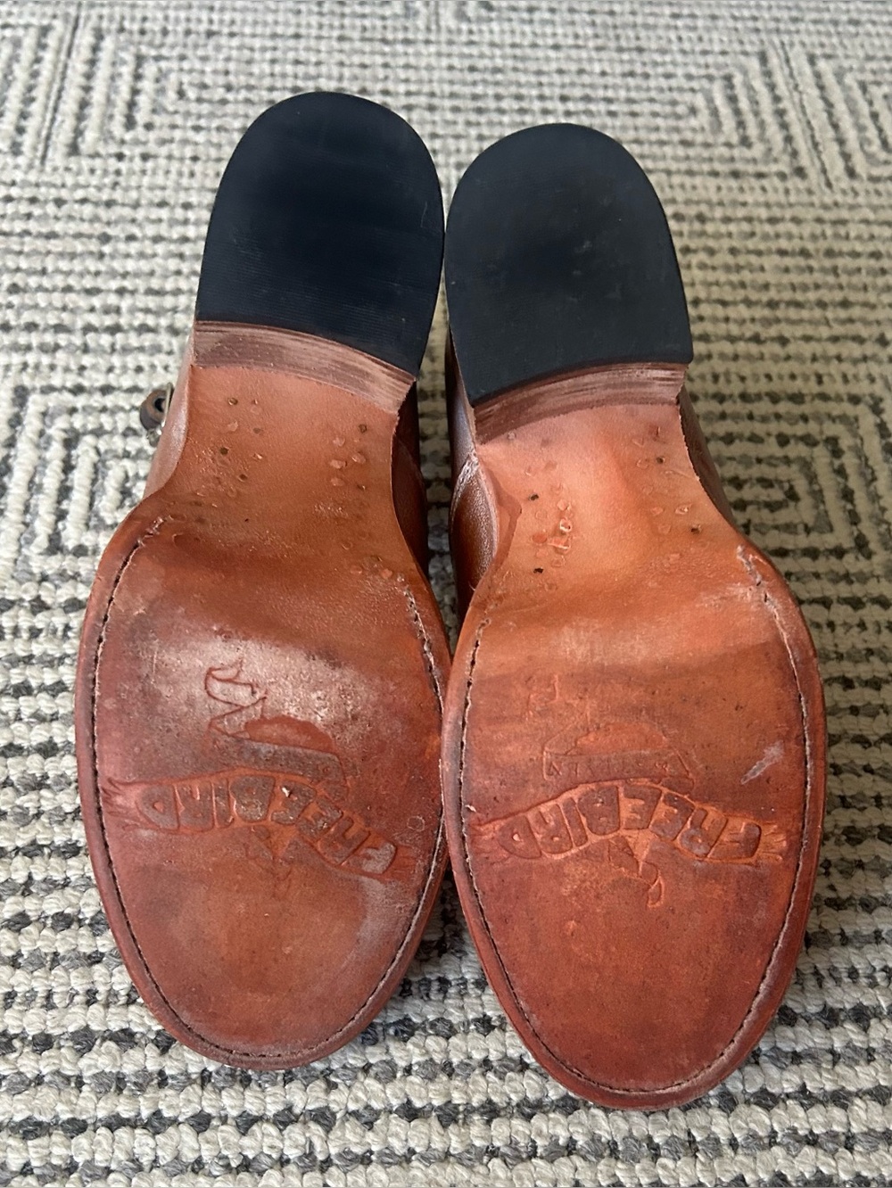 Free Bird Sz 6 Randi Genuine Leather Ankle Strap Heels in Tan - Picture 8 of 12